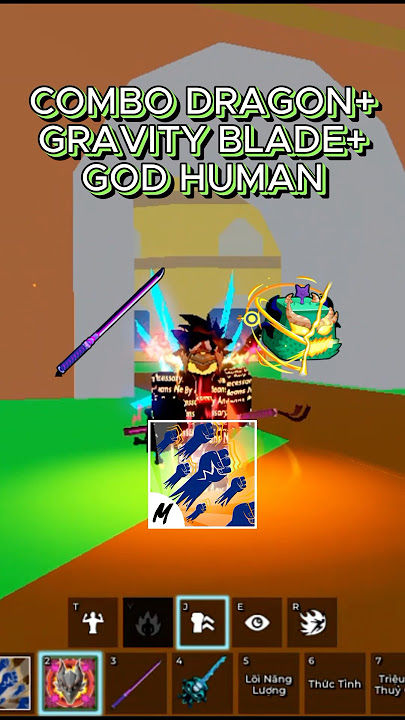 Combo dragon rework gravity blade god human in blox fruits #roblox #bloxfruits #robloxcombo #update