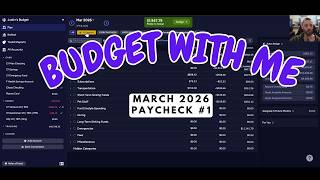YNAB Budget With Me | March 2026 Paycheck #1 | Financial Independence Journey