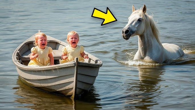 HOMBRE RICO ABANDONA A SUS BEBÉS GEMELAS EN BARCO AGUJEREADO EN EL RÍO, pero el CABALLO lo vio TODO - YouTube