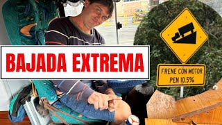 Esta bajada casi nos deja sin frenos 😱 Camino a Armenia en bus 🇨🇴