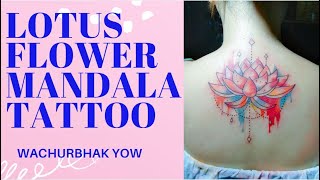 Career Overview LOTUS FLOWER MANDALA TATTOO ON BACK NECK