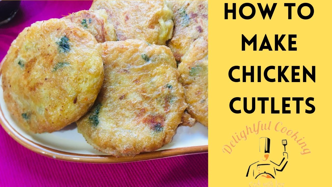 Chicken cutlets recipe by Delightful cooking how to make chicken