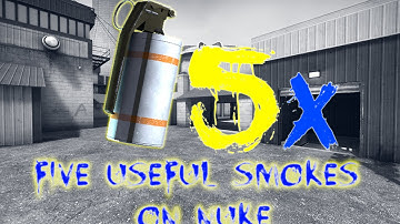 CS:GO FIVE Useful Smokes on Nuke Outside