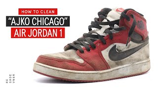 How To Clean The Canvas AJKO Chicago Air Jordan 1