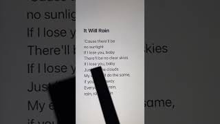 It Will Rain - Bruno Mars (Lyrics) in Karaoke | Sujal Khadgi?