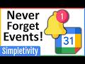 Google Calendar Notifications and Alerts Quiz