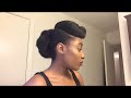 Natural Up Do (4C Hair) || Protective Styling || 1950's Inspired