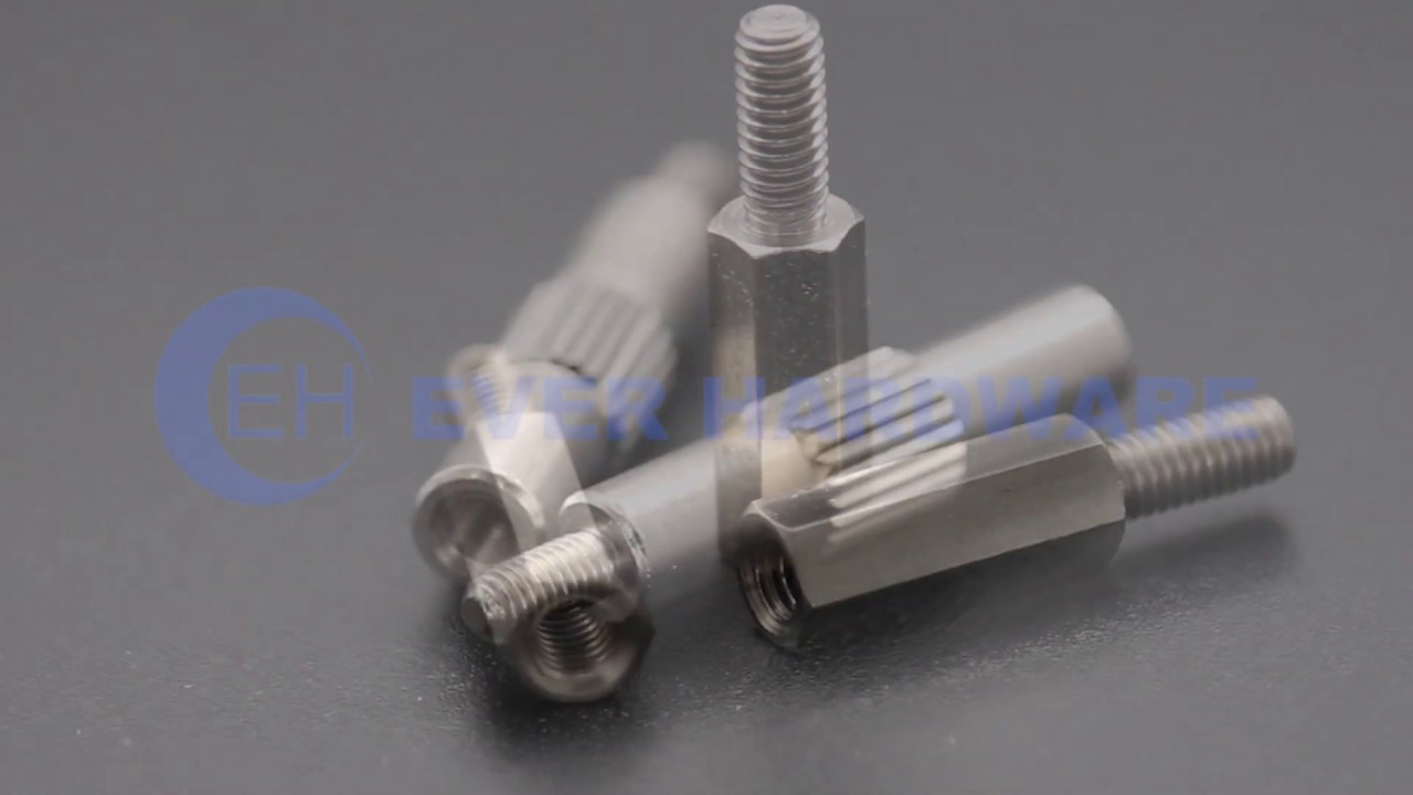 Standoff Metal Hex Male and Female Threaded Round Knurling Nylon