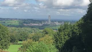 Hope Mountain, looking at a cement works, and alledgedly Liverpool beyonf