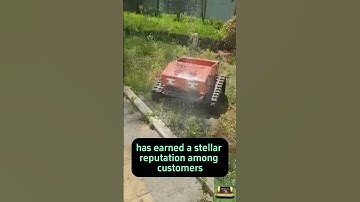 Vigorun wireless radio control rubber track lawn cutting machine for sale#lawnmowers  #remote