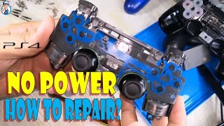 How To Repair PS4 Dual Shock Controller Won't Turn On , Replacing Conductive Film Can Solved it !!