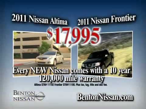 http://www.bentonnissan.com - The Grand Opening Celebration is going on now at Benton Nissan in Oxford, AL. Here are a few reasons why it's better at Benton....