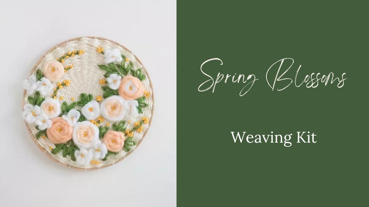 Spring Blossoms Weaving Kit from Start to Finish [Timelapse] - YouTube