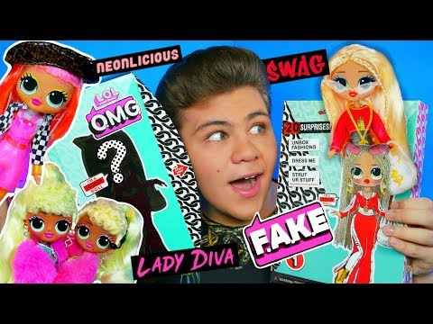 ДОРОГО VS ДЁШЕВО? Подделки на LOL Surprise O.M.G! 😱 Куклы Фэйк и Оригинал Swag, Diva & Neonlicious