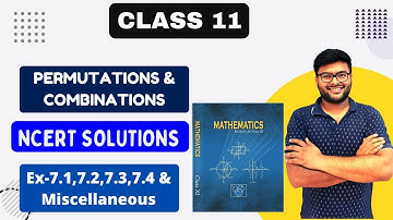 Permutation & Combination | Ex 7.1, Ex 7.3, Ex 7.4, Miscellaneous I NCERT solutions Class 11 Maths
