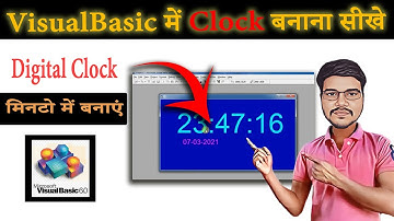Create Digital Clock in Visual Basic | VB6 Me Digital Clock Banaye