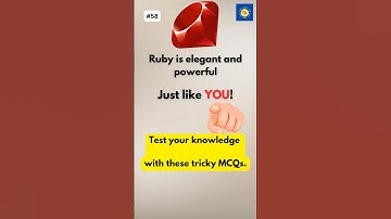 Quiz 58: Master Ruby Programming in 30 Seconds! #quiz #ruby #shorts #codingfacts #riddles
