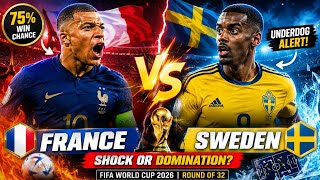 France vs Sweden 🔥 Knockout Battle Prediction | 75% France Win? 😲 Full Breakdown screenshot 1