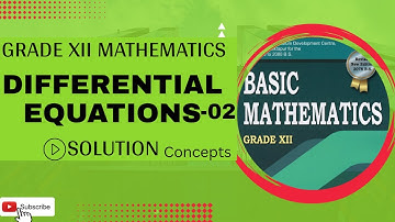 Differential equations-02 homogeneous form || Class 12 math neb solutions, tricks, concept in nepali