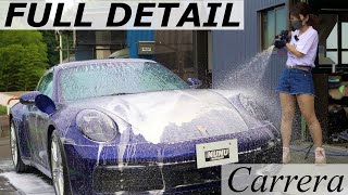洗車ASMR】ポルシェ911カレラを洗車＆ワックス仕上げ-Porsche 911