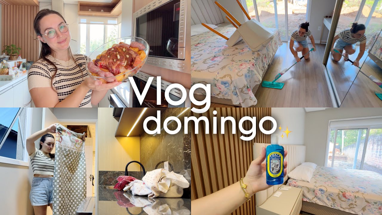Vlog de domingo leve, fiz almoço + limpeza do quarto 🏠🍃✨