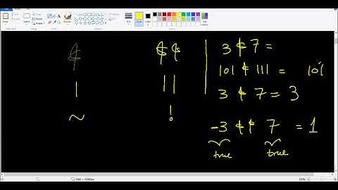 bitwise vs logical operators