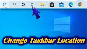 How do I move my taskbar to the original position?