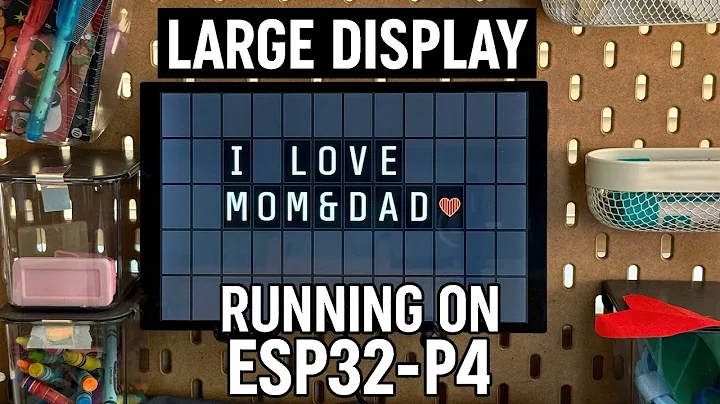 ESP32-P4 Grid Board: BLE Text UI on a 10.1" Display (LVGL + Flutter App)