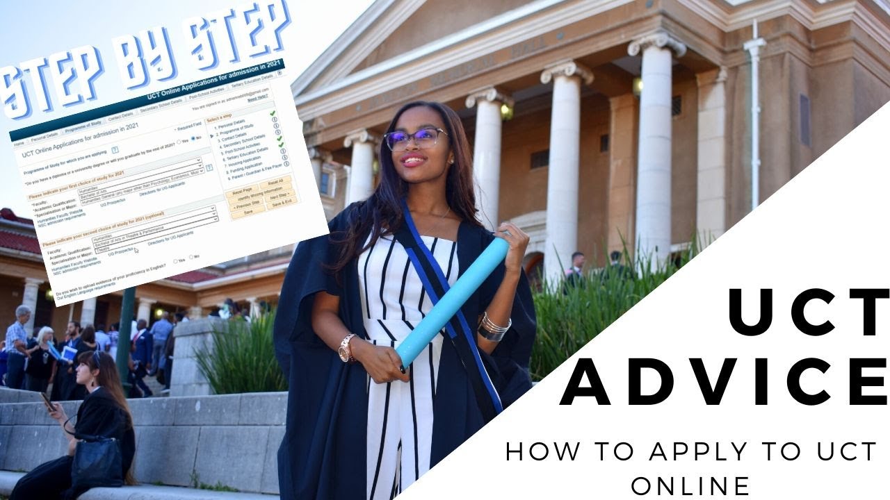 HOW TO APPLY TO UCT ONLINE STEP BY STEP TUTORIAL YouTube