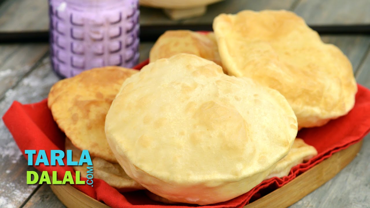 ⁣Bhatura, How to make Bhature, Step by Step by Tarla Dalal