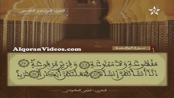تلاوة عطرة للقارئ الشيخ العيون الكوشي  الحزب 54 برواية ورش