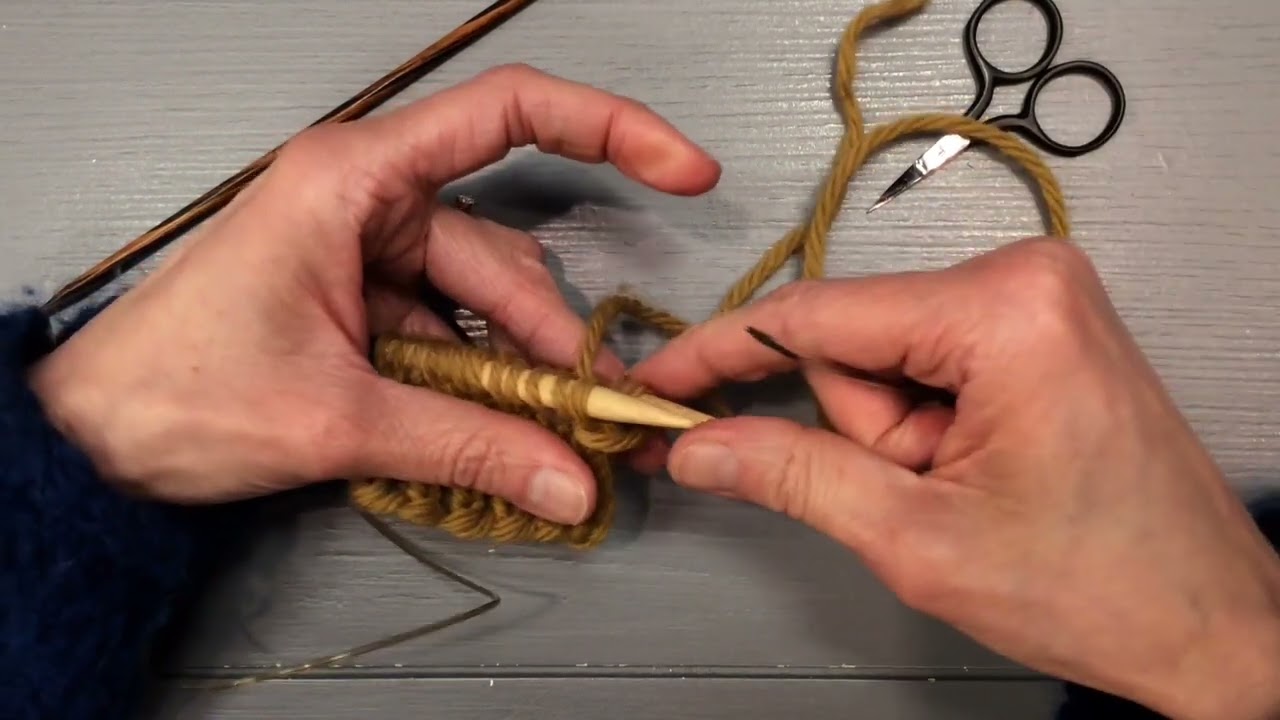 Chiusura tubolare all'italiana per coste 1X1 - Italian bind off