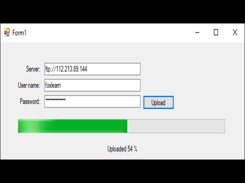 C# Tutorial - How to Upload files with FTP/ fileupload to server | FoxLearn