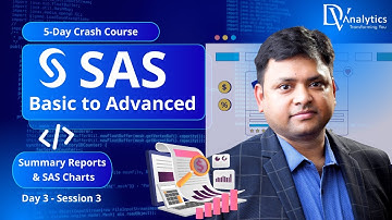 SAS – Basic to Advanced | Day 3 – Session 3 | Summary Reports & SAS Charts