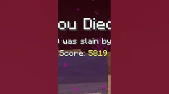 C'est quoi le score sur l'écran de mort de Minecraft ? thumbnail