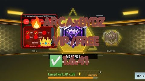 CODM MOD 1.6.41 ARCAxBYDZ FREE/VIP (blocked top cause of my user)