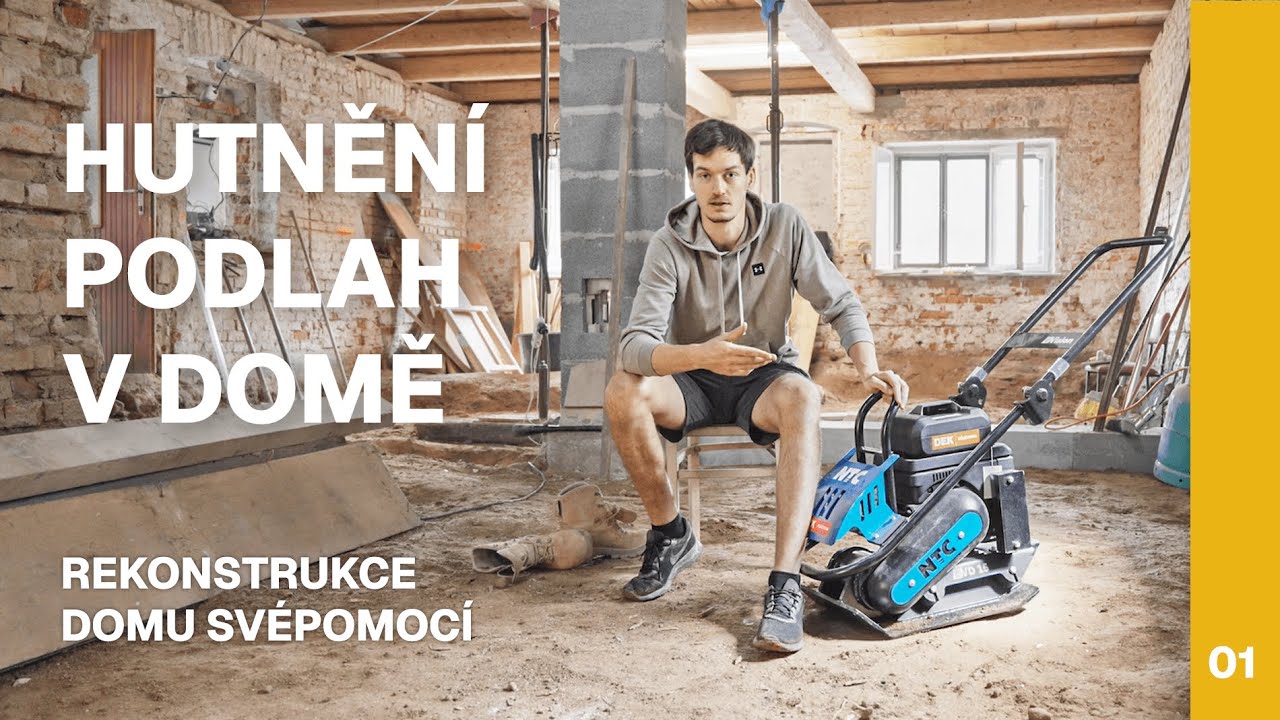 Утрамбовка пола – Реконструкция старого дома 🏠🔨 | Ремонт своими руками | Обзор виброплиты