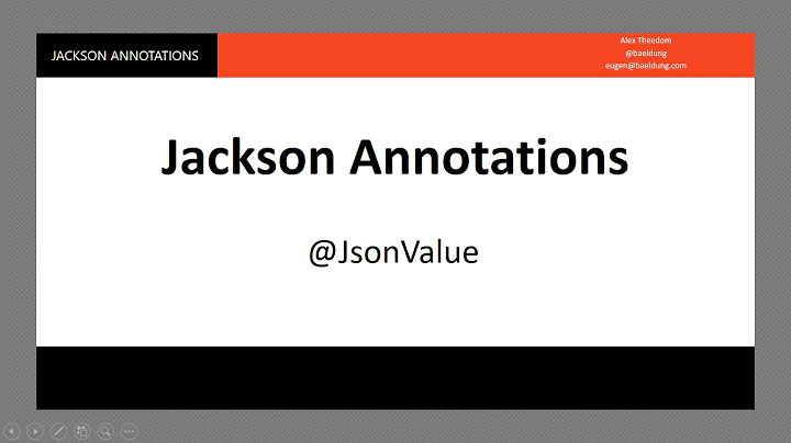 Jackson Serialization - 6 - @JsonValue