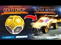 Opening 30 gold drops on rocket league