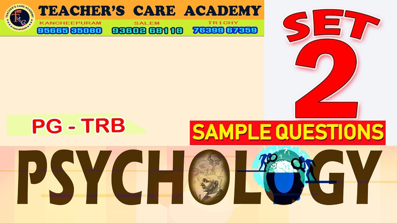 online test javascript PGTRB- PSYCHOLOGY SAMPLE TEST 2
