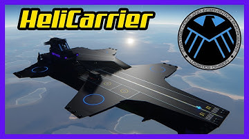 S.H.I.E.L.D. HeliCarrier - L core capital ship build in Dual Universe