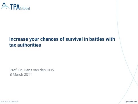 Increase your chances of survival in battles with tax authorities