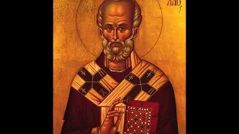 Troparion for St. Nicholas of Myra (English, Greek, Arabic)