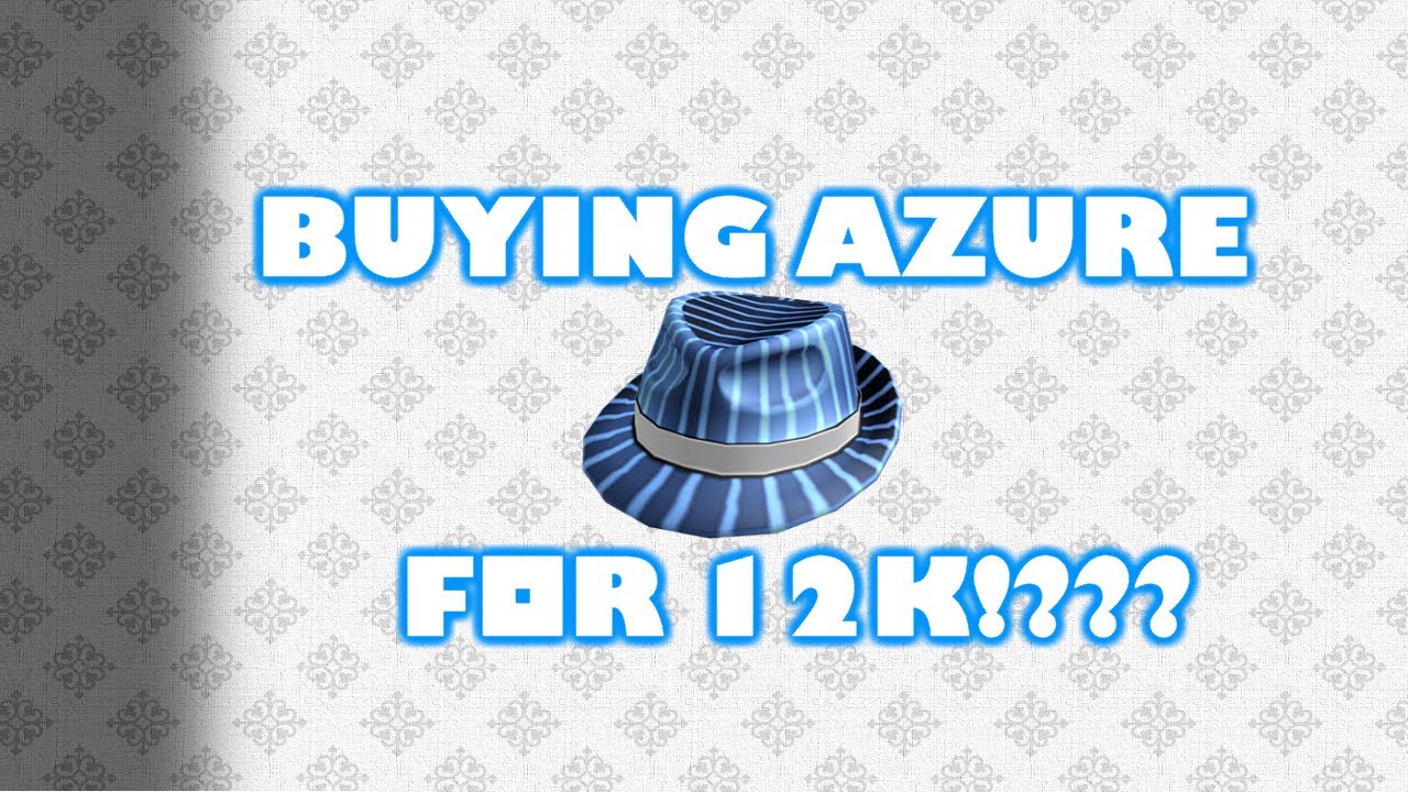 Buying Azure Pinstripe Fedora Youtube - roblox classic fedora texture