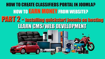 part 02 - CMS Web Development Joomla | Free Classifieds Site Project