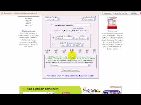 Justdropped.com Keyword Search