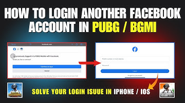 How To Login Another Facebook Account In PUBG & BGMI | How To Login 2nd BGMI ID In iPhone