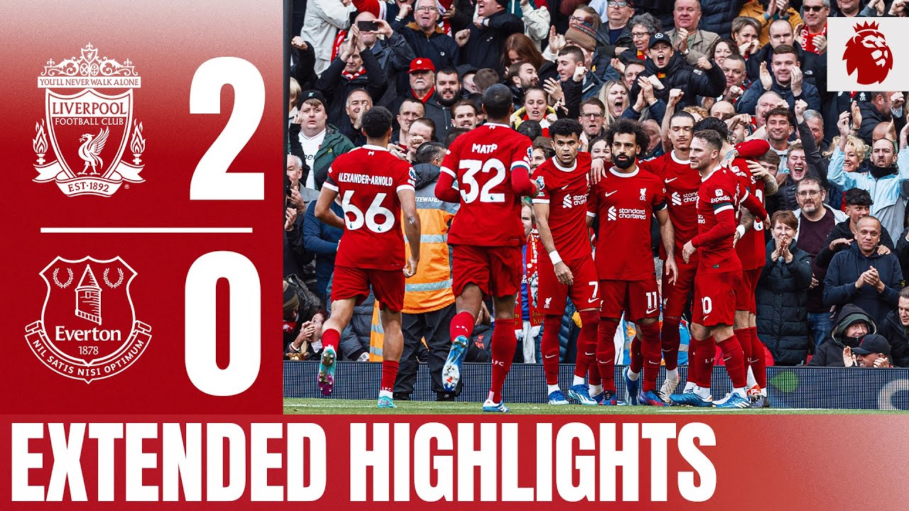 EXTENDED HIGHLIGHTS: Liverpool 2-0 Everton | Salah double secures derby win