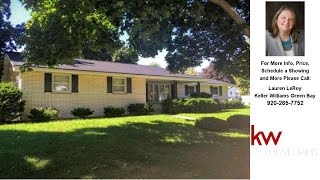 1715 BEAVER DAM DR, Green Bay, City of, WI Presented by Lauren LeRoy.