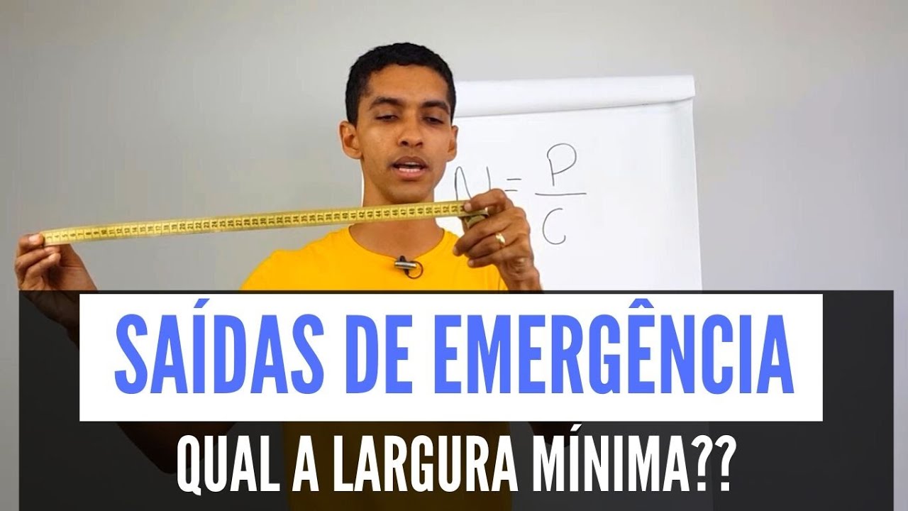 QUAL A LARGURA MÍNIMA EM ESCADAS DE EMERGÊNCIAS?